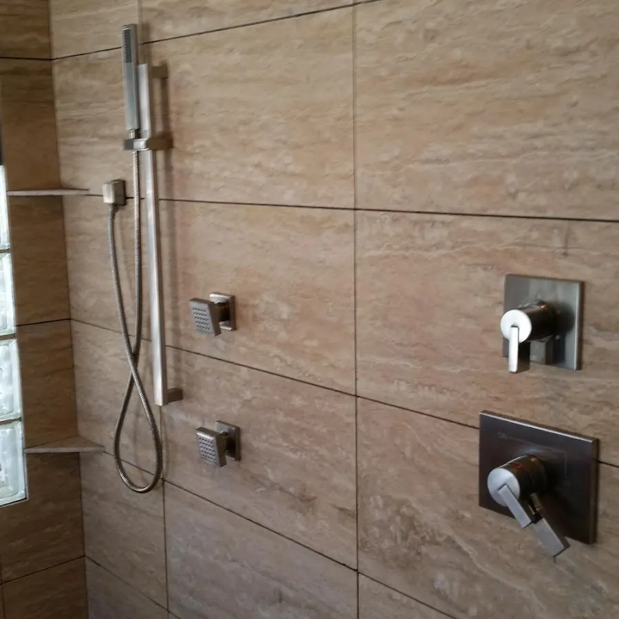 Shower fixture installation for Water Heater Replacement in North Star